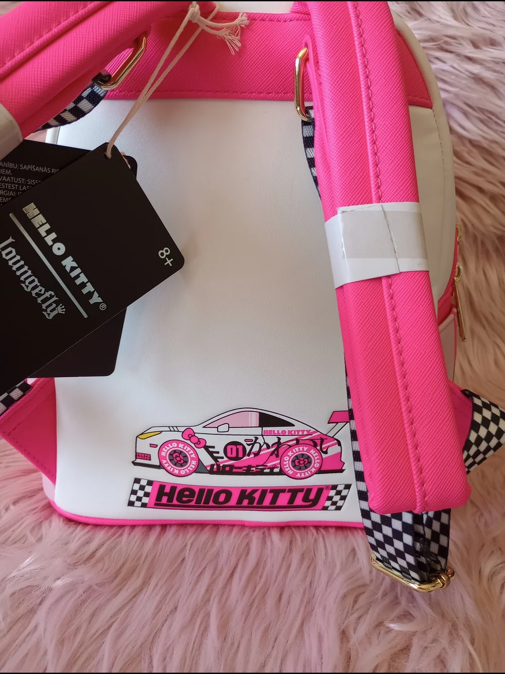 Loungefly Sanrio Hello Kitty Tokyo Speed Racer Cosplay Mini Backpack
